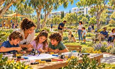 איור אווירה של בילוי ביום ראשון בשרון, אינו תיעוד של האירועים